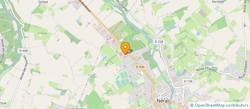 localisation de l'entreprise ALBRET MOTOCULTURE à NERAC