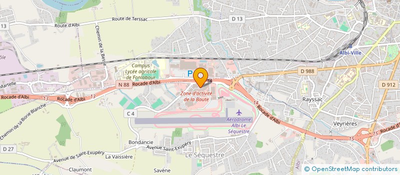 localisation de l'entreprise ALBRICO à LE SEQUESTRE