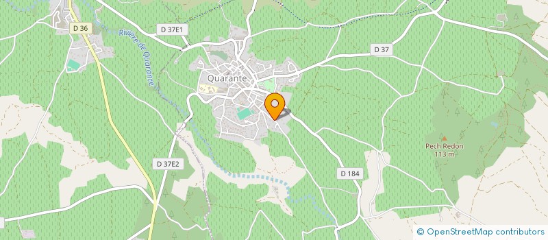 localisation de l'entreprise ALBRIVE  QUARANTE