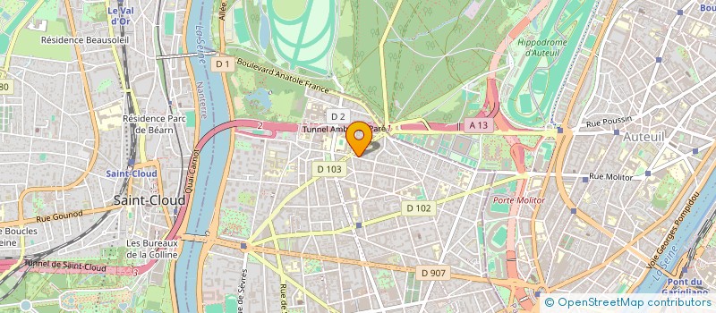 localisation de l'entreprise ALBRU à BOULOGNE-BILLANCOURT