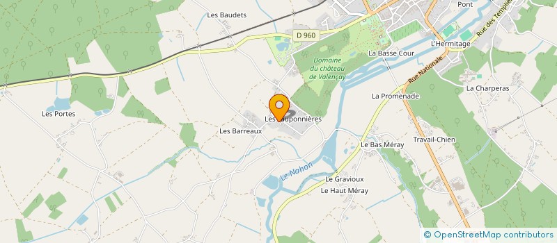 localisation de l'entreprise ALBRUN à VALENCAY