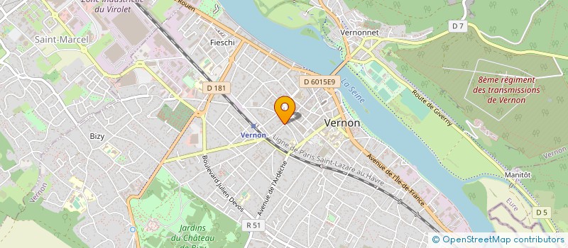 localisation de l'entreprise ALBUFERA VETERINAIRE  VERNON