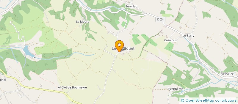 localisation de l'entreprise ALBUGUES ENERGIE  MONTAIGU-DE-QUERCY