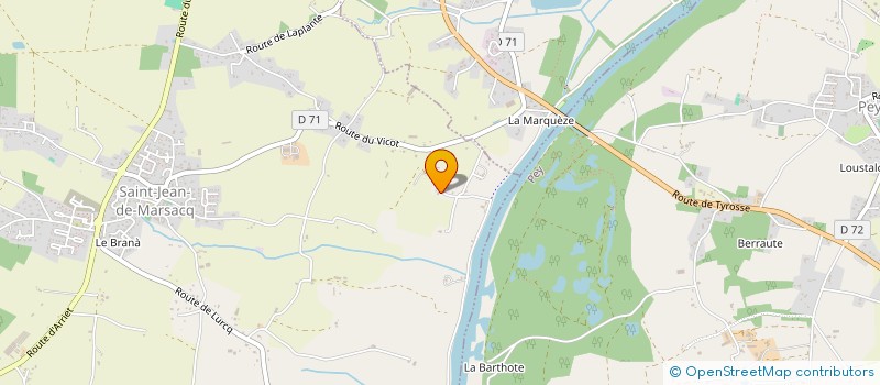 localisation de l'entreprise ALBUQUERQUE PEINTURE  SAINT-JEAN-DE-MARSACQ
