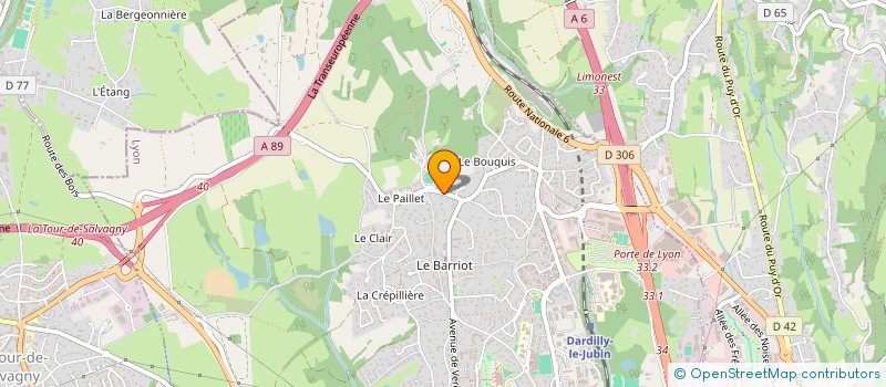 localisation de l'entreprise ALBUR  DARDILLY