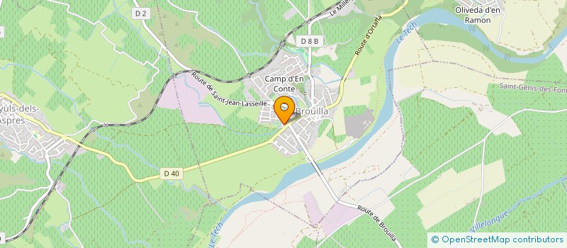 localisation de l'entreprise ALBUTAXI  BROUILLA