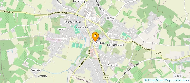 localisation de l'entreprise ALBY GRAS  FRONTON