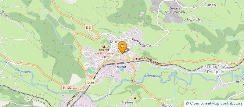localisation de l'entreprise ALBYR STRUCTURES ENR à MURAT