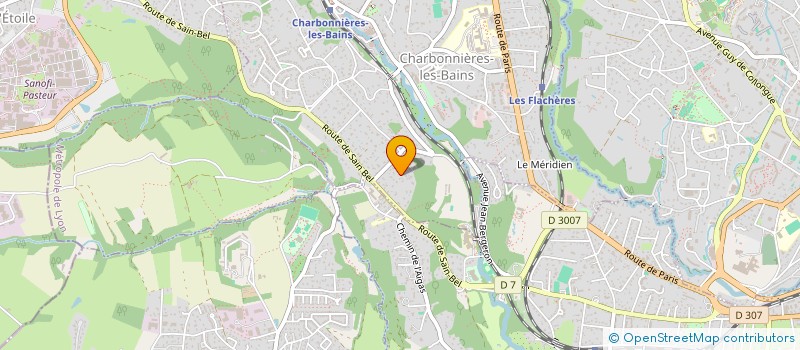 localisation de l'entreprise ALC 160  CHARBONNIERES-LES-BAINS