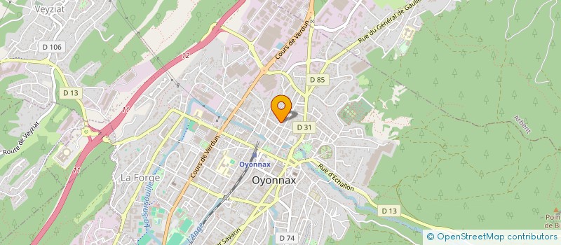 localisation de l'entreprise ALC à OYONNAX