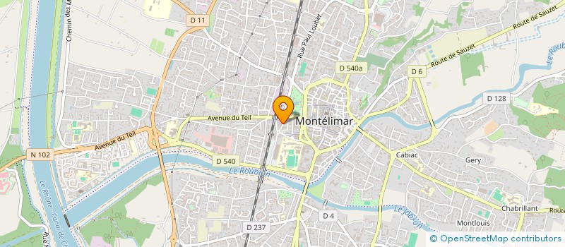 localisation de l'entreprise ALC à MONTELIMAR