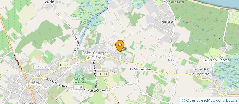 localisation de l'entreprise ALC à SAINT GEORGES D'OLERON
