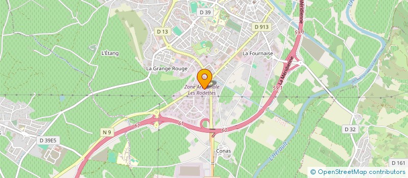 localisation de l'entreprise ALC  NARBONNE