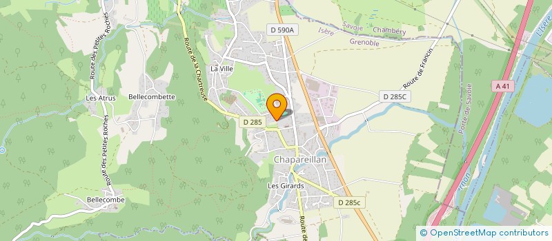 localisation de l'entreprise ALC  CHAPAREILLAN