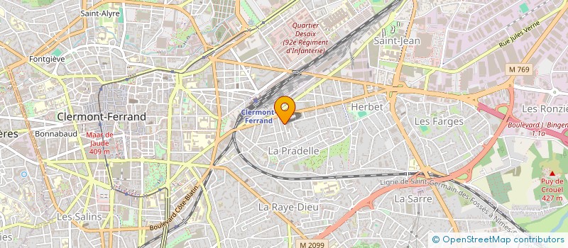 localisation de l'entreprise ALC  CLERMONT-FERRAND