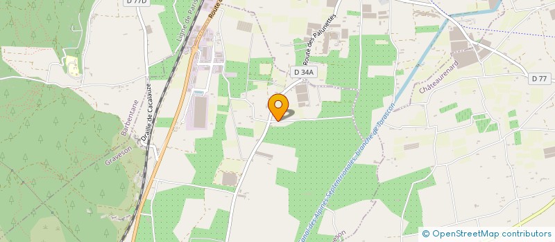 localisation de l'entreprise ALC AGRI  ARAMON