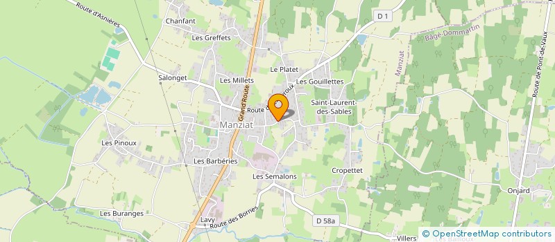 localisation de l'entreprise ALC'ASSO  MANZIAT