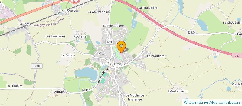 localisation de l'entreprise ALC AUTOMOBILES  AUBIGNY-LES CLOUZEAUX