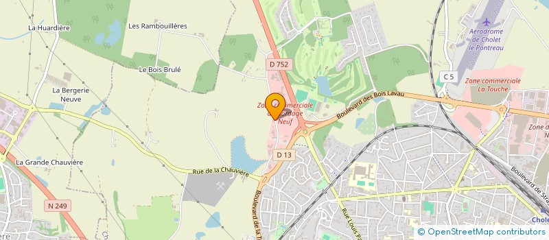 localisation de l'entreprise ALC DEVELOPPEMENT à CHOLET
