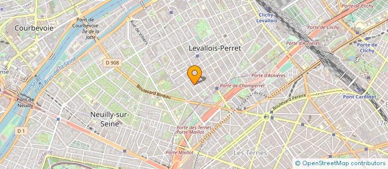 localisation de l'entreprise ALC ET CIE - SCA à LEVALLOIS-PERRET