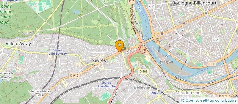 localisation de l'entreprise ALC HOLDING à SEVRES