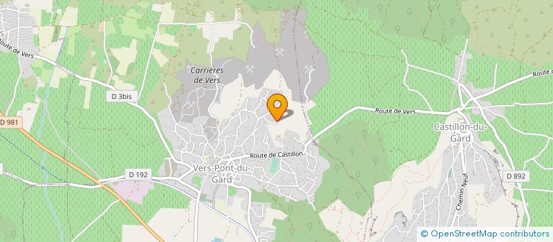 localisation de l'entreprise ALC IMMO  VERS-PONT-DU-GARD