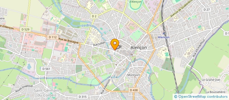 localisation de l'entreprise ALC IMMOBILIER à ALENCON