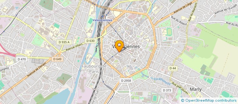 localisation de l'entreprise ALC OPTIQUE à VALENCIENNES