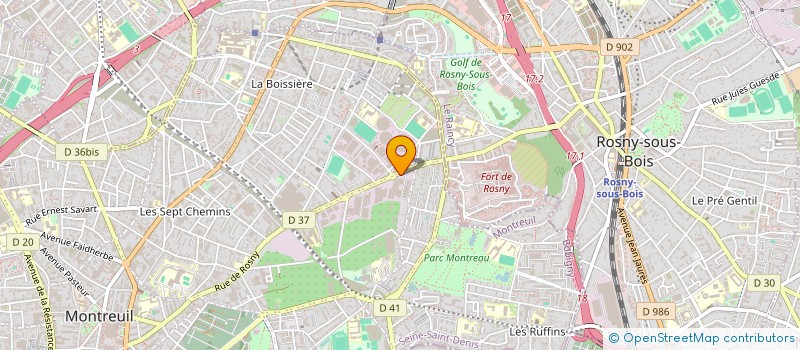localisation de l'entreprise ALC SERVICES à MONTREUIL