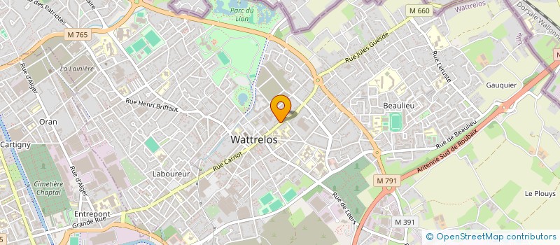 localisation de l'entreprise ALC WATTRELOS-SUBBUTEO LILLE METROPOLE  WATTRELOS