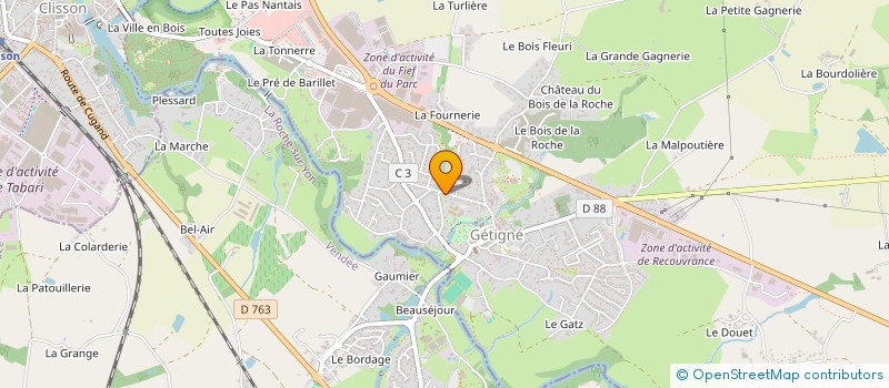 localisation de l'entreprise ALC2  TIFFAUGES