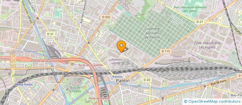 localisation de l'entreprise ALCA à PANTIN