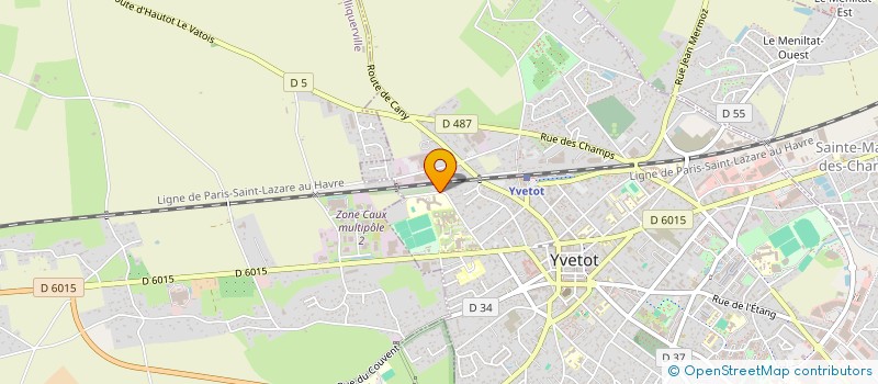 localisation de l'entreprise ALCA EBENISTERIE à YVETOT