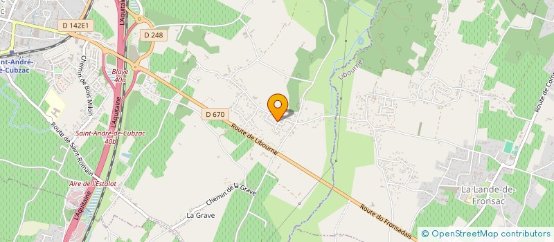 localisation de l'entreprise ALCA SERENITY  SAINT-ANDRE-DE-CUBZAC