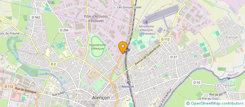localisation de l'entreprise ALCADI à ALENCON
