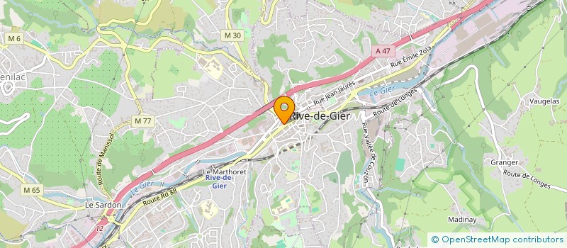 localisation de l'entreprise ALCADIS à RIVE-DE-GIER
