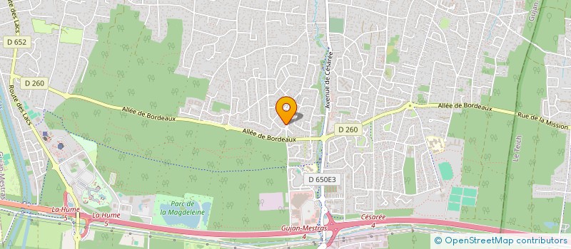 localisation de l'entreprise ALCAFA IMMO  GUJAN-MESTRAS