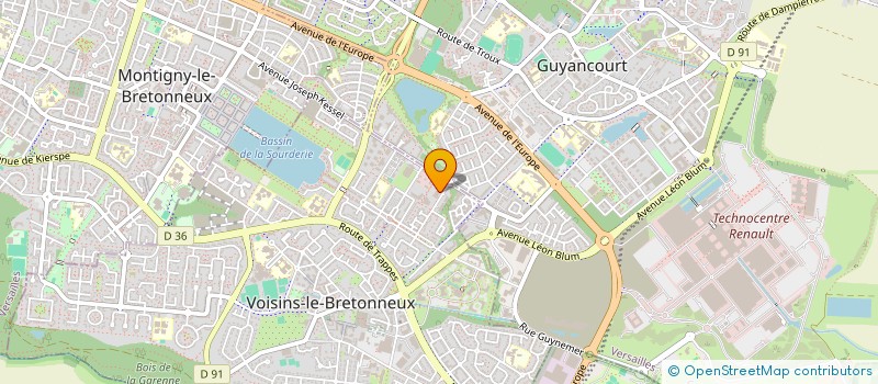 localisation de l'entreprise ALCANTHE à VOISINS-LE-BRETONNEUX
