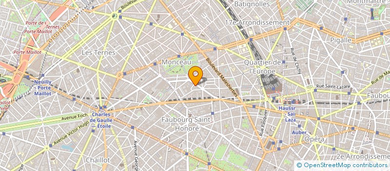 localisation de l'entreprise ALCANZAR.  PARIS