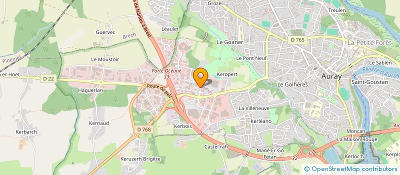 localisation de l'entreprise ALCAP AUTO à AURAY