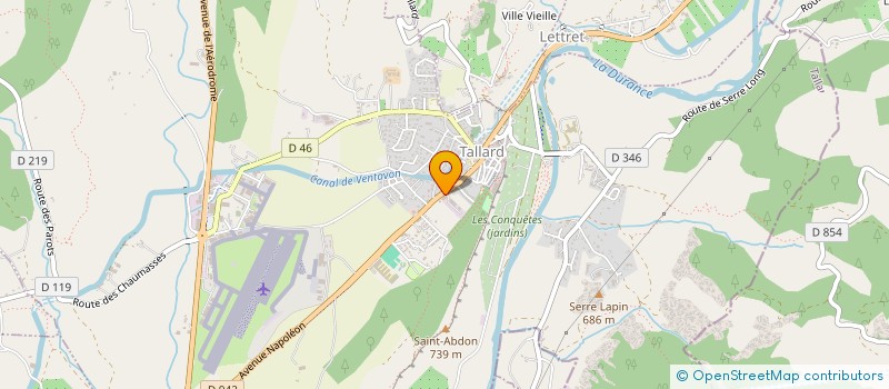 localisation de l'entreprise ALCAPOST  TALLARD