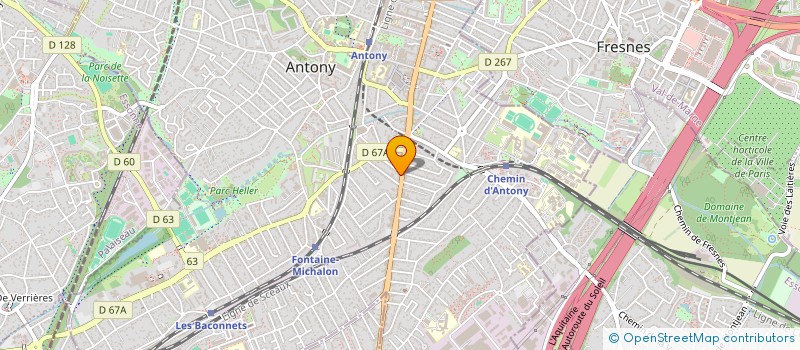 localisation de l'entreprise ALCARA à ANTONY