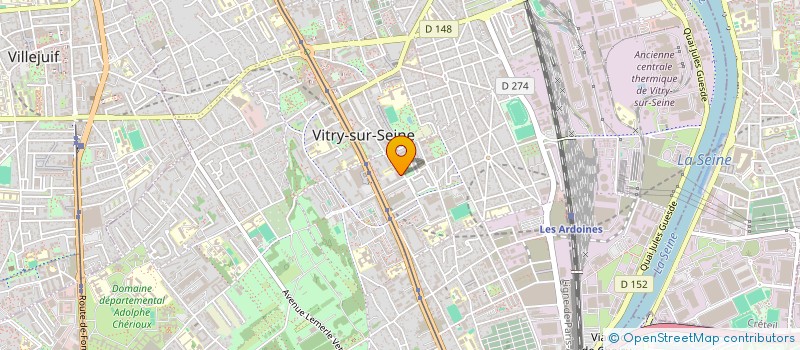 localisation de l'entreprise ALCARA CA  VITRY-SUR-SEINE