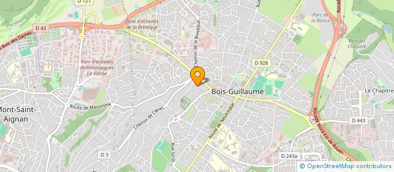 localisation de l'entreprise ALCAT  BOIS-GUILLAUME