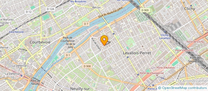 localisation de l'entreprise ALCATRAZ à LEVALLOIS PERRET