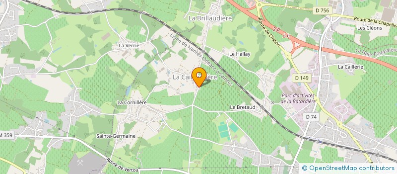 localisation de l'entreprise ALCATRAZ ESCAPE GAME à LA HAIE-FOUASSIERE