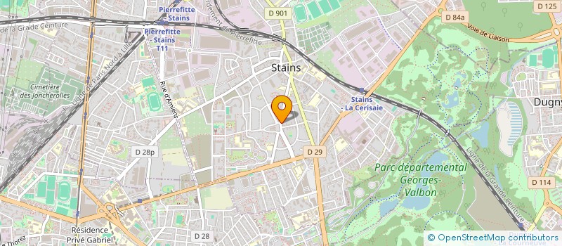 localisation de l'entreprise ALCAZAR à STAINS