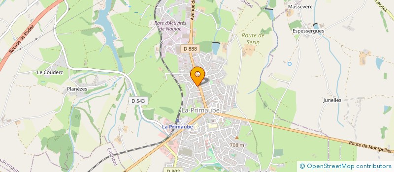 localisation de l'entreprise ALCBC LINGERIE  LUC-LA-PRIMAUBE