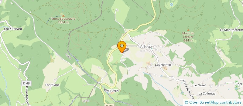 localisation de l'entreprise ALCD  AFFOUX