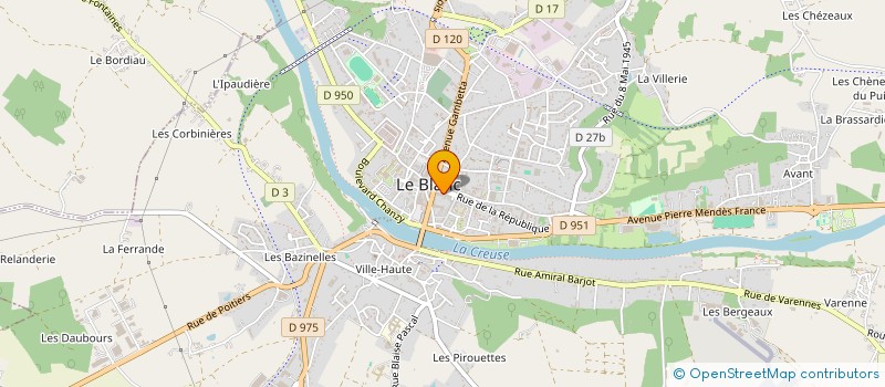 localisation de l'entreprise ALCDC à LE BLANC